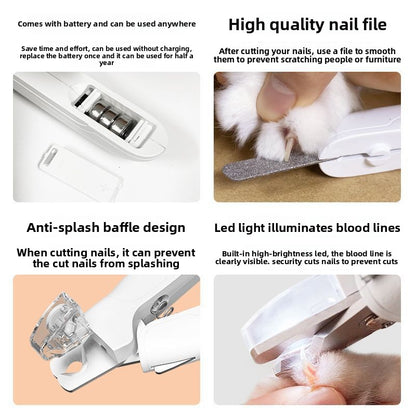 Professional Adjustable LED Pet Nail Clipper