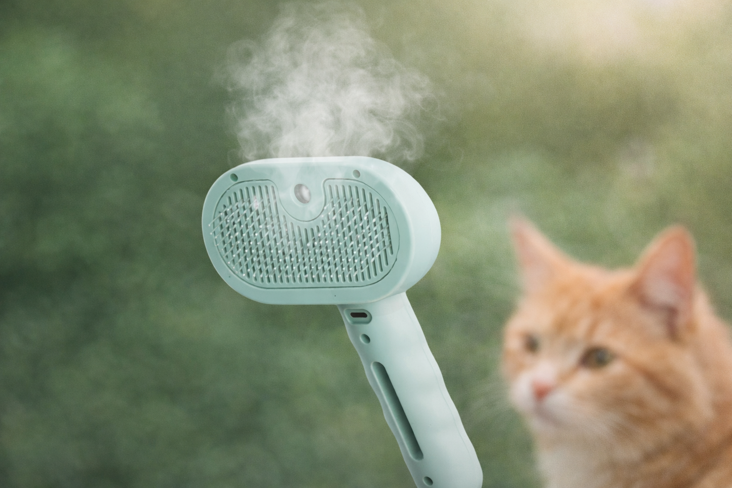 Perie Inteligenta cu Spray pentru Caini si Pisici - Masaj si Curatare